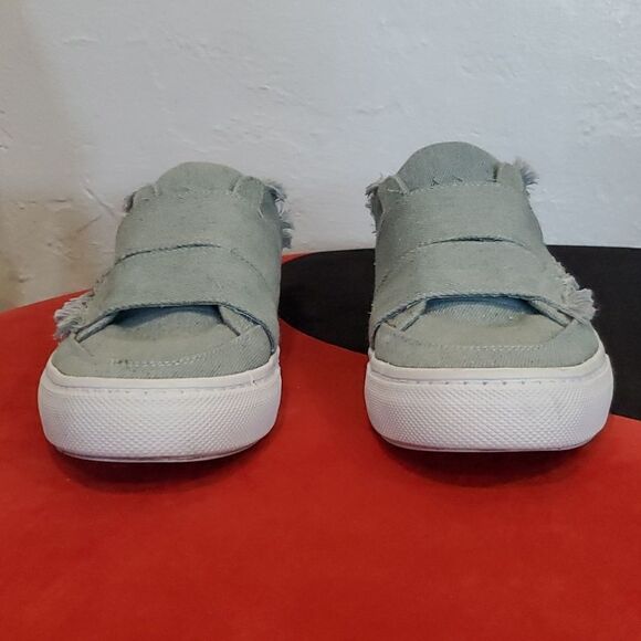 Zara Slip on Canvas Denim Shoes with Stylish Fringe - Picture 6 of 14